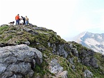 I miei compagni di escursione sui 2301 metri del Monte Togano.....